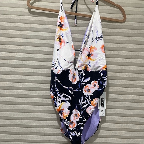The Bikini Lab Floral Plunge One Piece - Picture 4 of 4